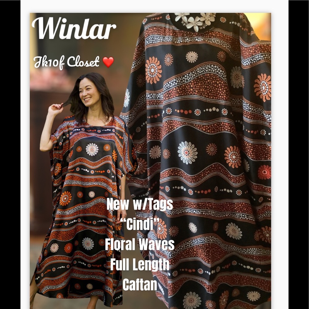 LOWEST🌺 NWT WINLAR EARTH WAVES COVERUP/ CAFTAN